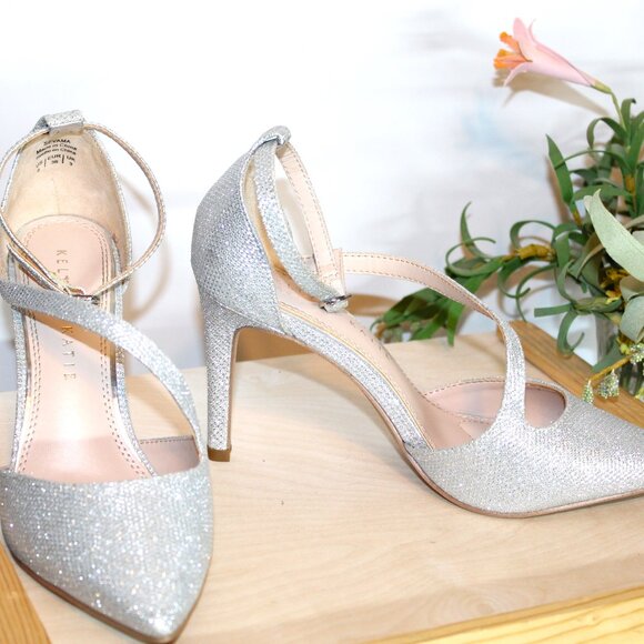 Kelly & Katie Savama Silver Metallic Strappy Heel - Picture 10 of 12